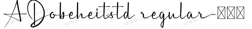 ADobeheitstd regular字体转换